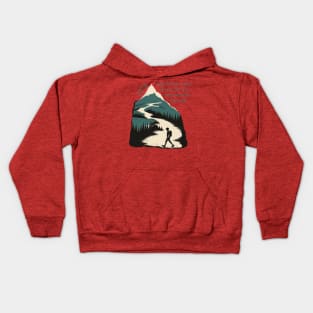 It's another half mile or so mountain hiking Kids Hoodie